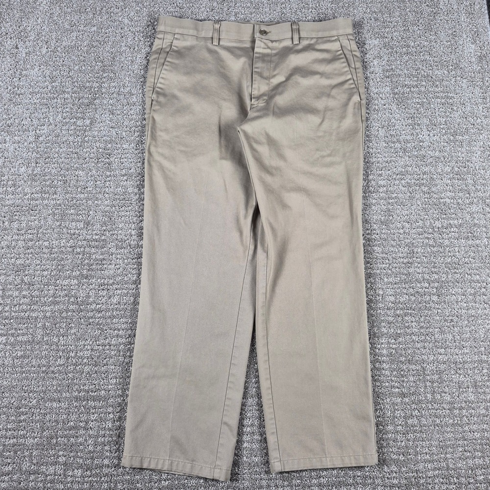 Dockers Pants Mens 36x29 Khaki Individual Fit Flat Front Chinos Vintage Y2k
